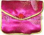 Carteira de jóias de brocado roxo(2)