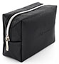 Wholesale Compact Leather Travel Toiletry Bag Small Essentials Bag with Zipper