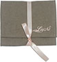 Cotton Jewellery envelope pouch with ribbon, with custom logo.
