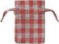 Branded Gingham Cotton Drawstring Pouches