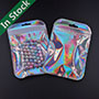 Holographic Plastic Jewelry Pouch with Ziplock Closure and Aluminum Foil