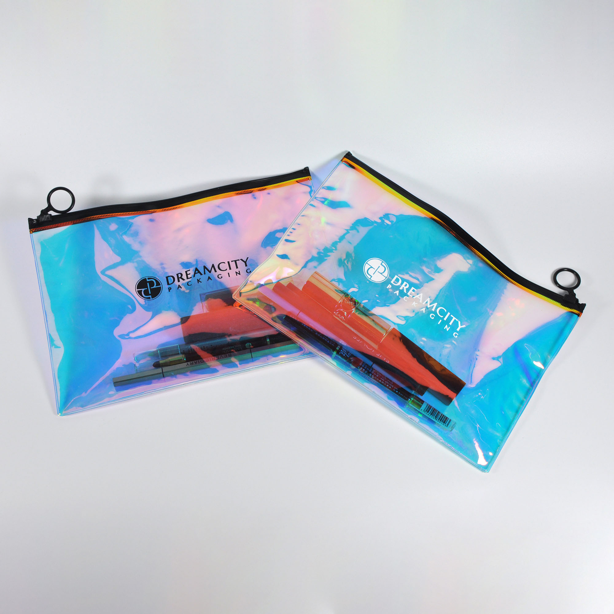 Bolhas holográficas para maquiagem, sacos para presente, embalagens  coloridas - AliExpress