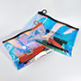 Holographic PVC Slider Bag Iridescent Travel Toiletry Makeup Pouch