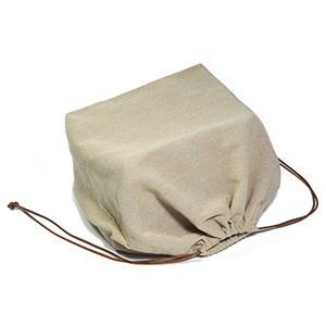 Große staubdichte Tasche aus Leinen für Handtaschen Jumbo-Größe mit Seitenfaltenboden