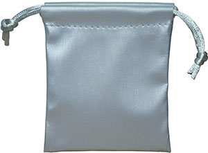 Bolsas de cuero metálicos personalizados con cordón para joyería