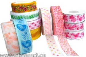 Organza Ribbon with Assorted Print