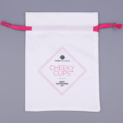 Customize Organic Cotton Muslin Bags with Silkscreen Logo and Satin Ribbon