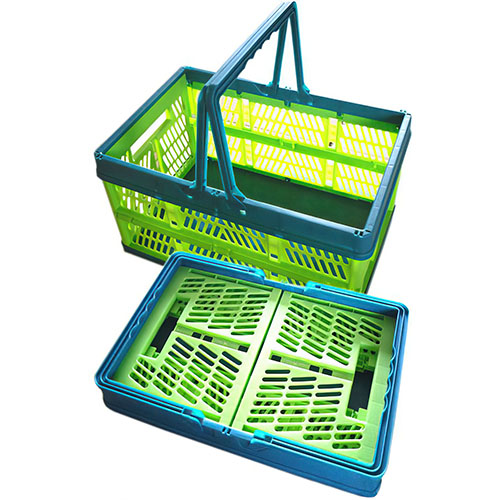 Plastic Collapsible Market Tote Basket