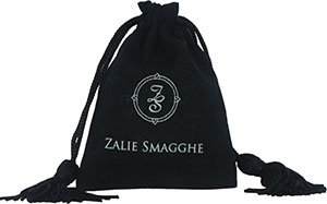 Bolsas con cordón para joyas y regalos de algodón con borlas y logotipo personalizado impreso