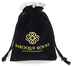 Personalized Satin Lined Velvet Jewelry Bags with Hot-stamping