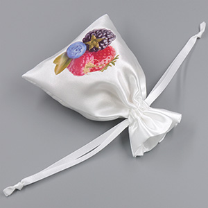 Bolsas de seda satinada personalizadas para juguetes sexuales para adultos con logo multicolor