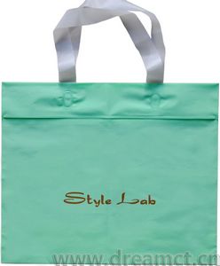 Soft Loop Handle Bag with Ziplock and Bottom Gusset