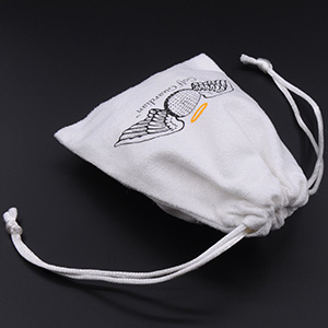 Bolsas de gamuza suave para pelotas de golf con cordón y logotipo personalizado