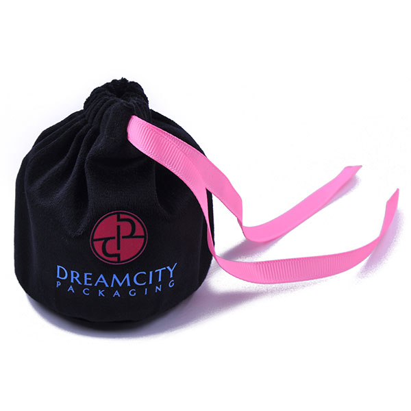 Super Soft Silk Velvet Pouch for Perfume Bottle with Round Bottom