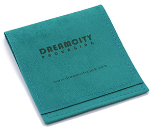 Pochettes à bijoux personnalisées sacs enveloppe en velours avec logo imprimé personnalisé