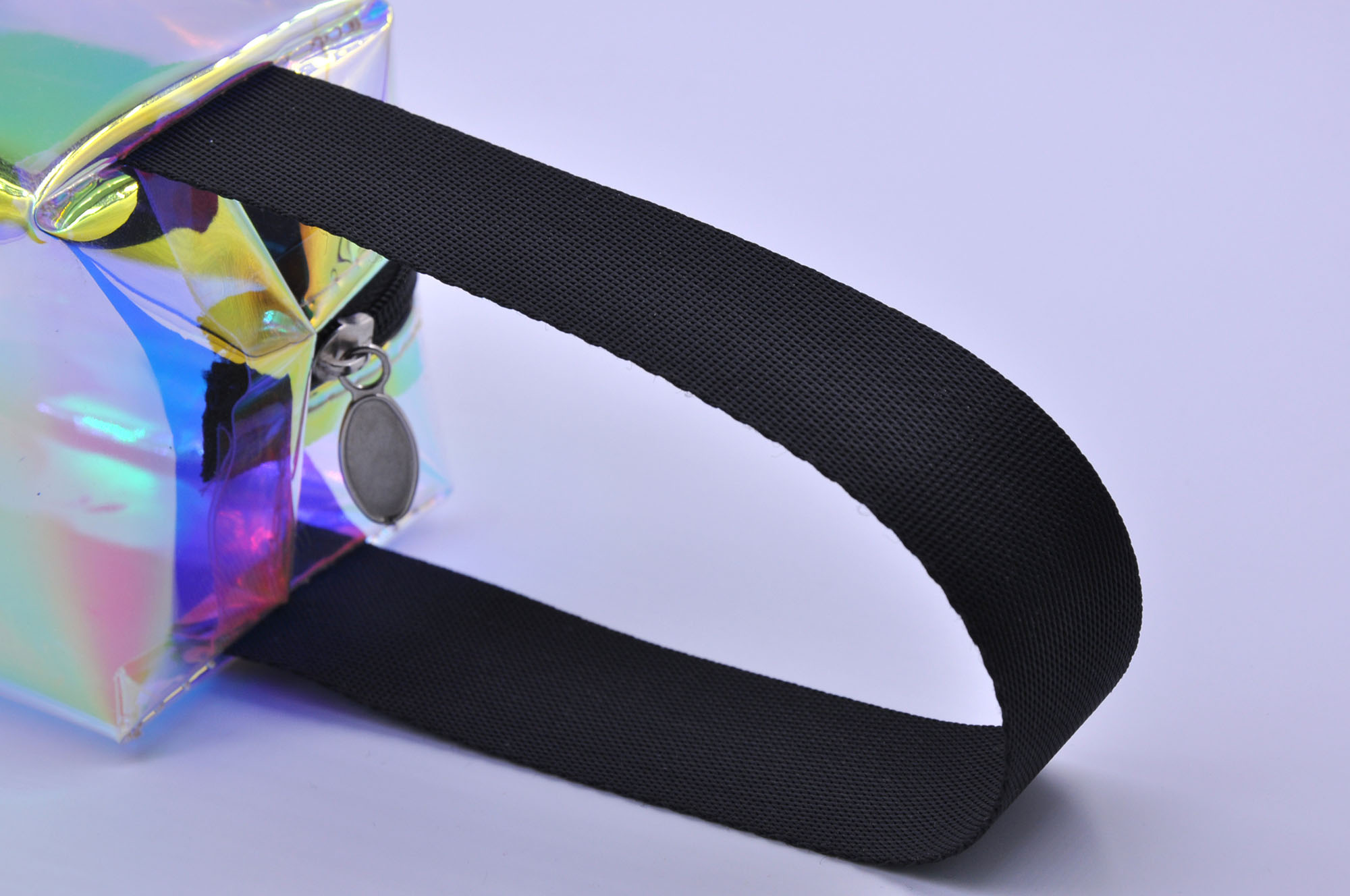 Waterproof Travel Toiletry Bag Holographic Plastic Wristlet for Essentials